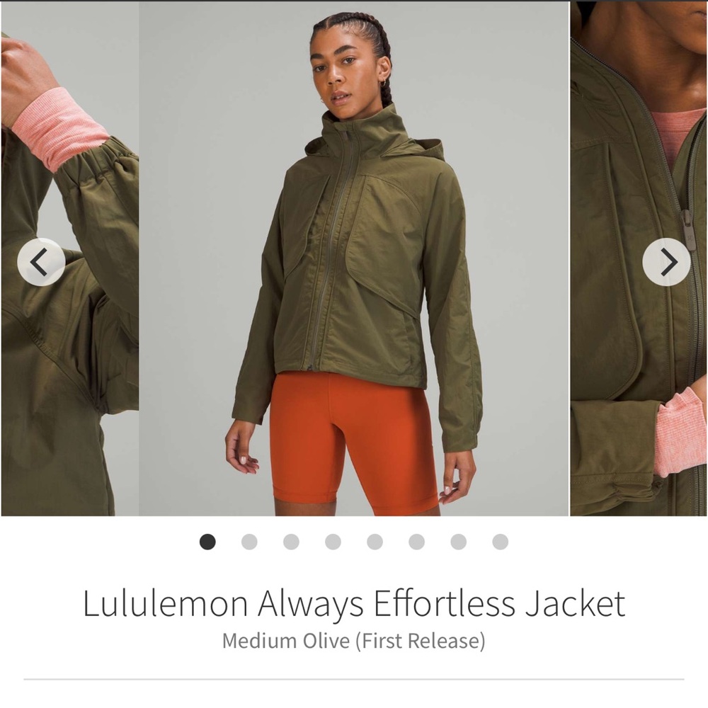 lululemon athletica Always Effortless Jacket in Olive